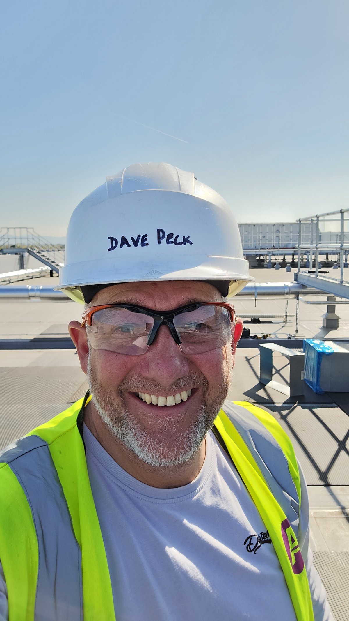 David Peck on a Dublin rooftop insulation project